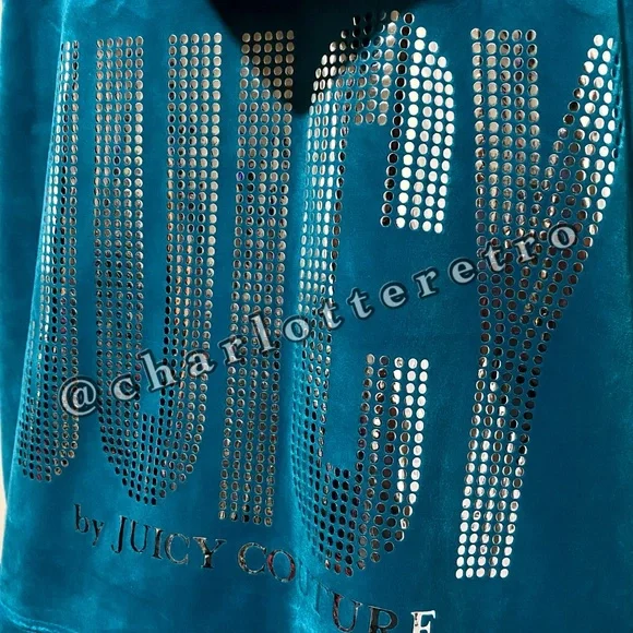 Juicy Couture • Turquoise Velour Tracksuit • 3X - Picture 2 of 9